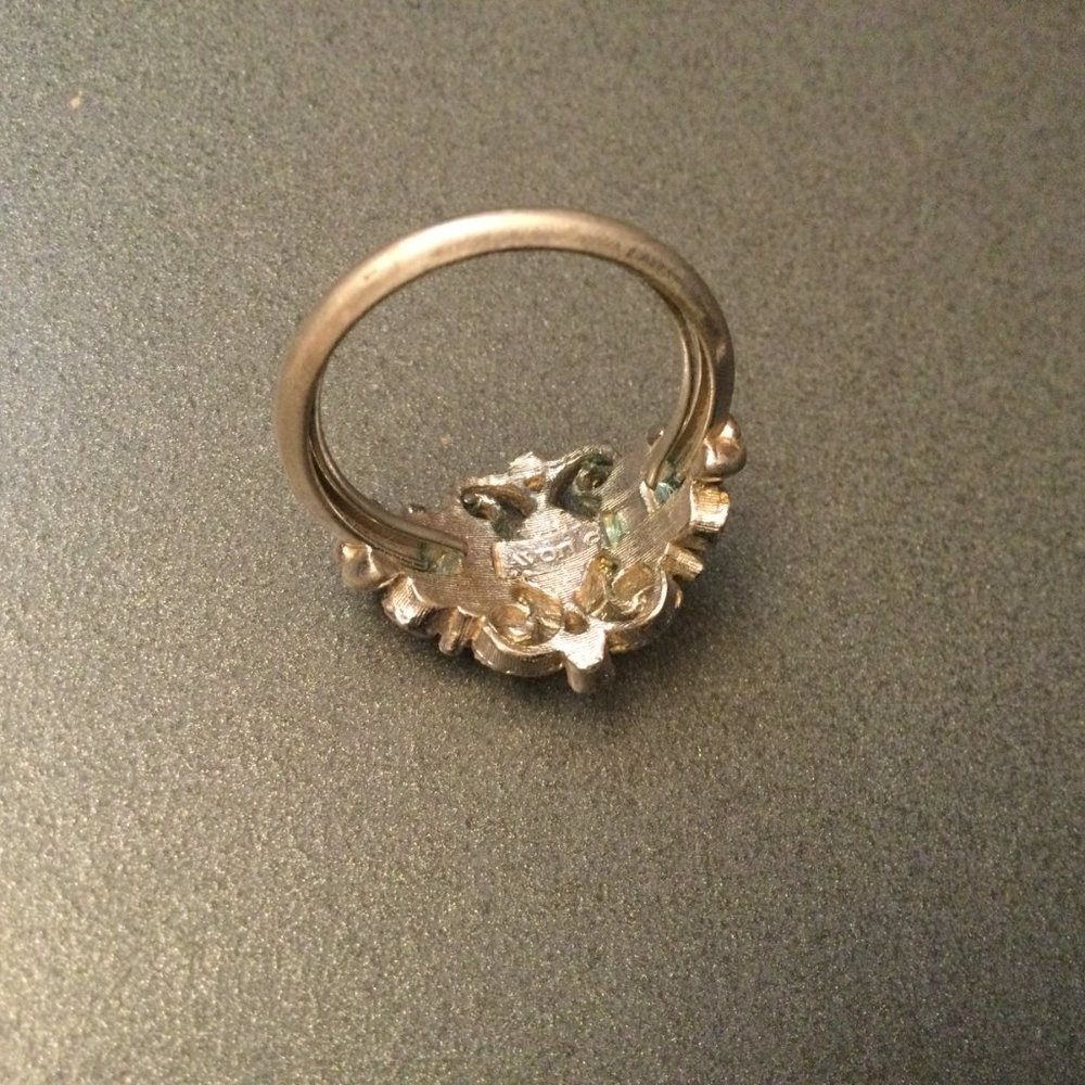 Avon Obsidian? Ring Size 9.5 Jewelry vintage 1 missing small stone - Picture 5 of 9